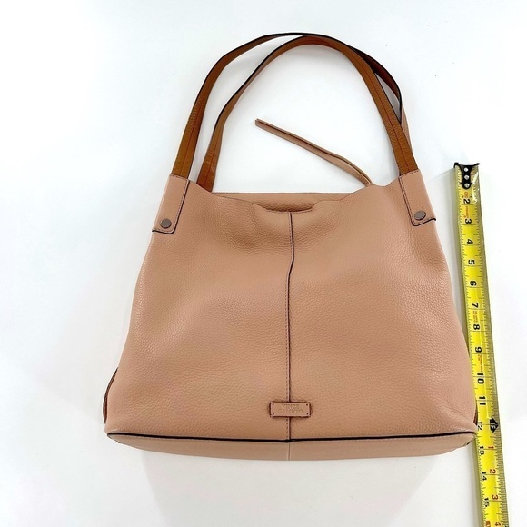 VINCE CAMUTO LEATHER / SUEDE HOBO BAG dusty rouse/cream - Picture 17 of 17